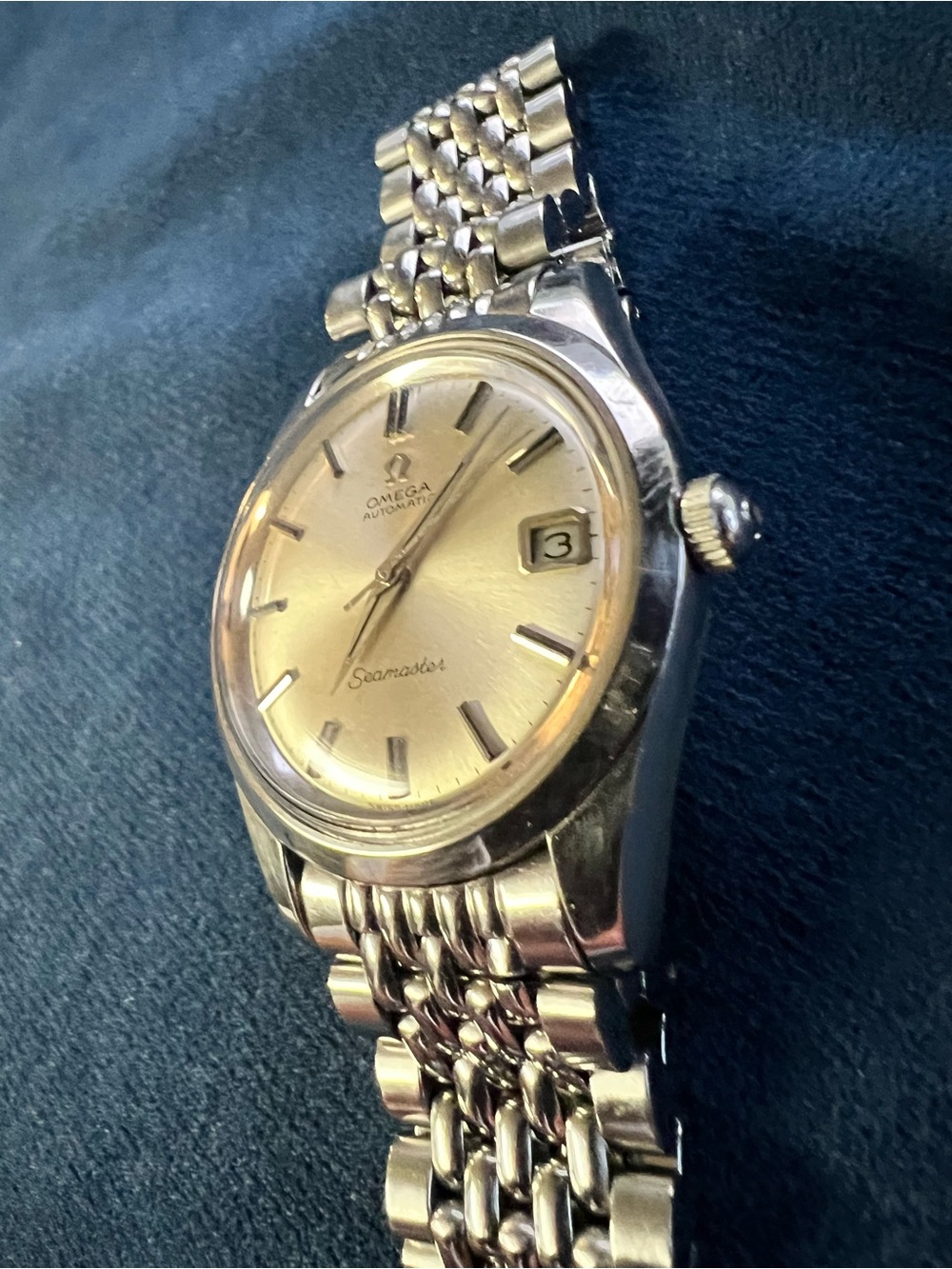 Vintage 1960 Omega Seamaster Automatic Cal 565 Watch 1036 Beads of Rice 166.010